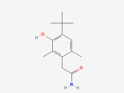 2-[4-(1,1-dimethylethyl)-3-hydroxy-2,6-dimethylphenyl]-acetamide Structure