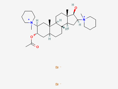 1,1'-[3α-(acetyloxy)-17β-hydroxy-5α-androstane-2β,16βdiyl]bis(1-methylpiperidinium) dibromide (dacuronium bromide) Structure