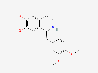 (1RS)-1-(3,4-dimethoxybenzyl)-6,7-dimethoxy-1,2,3,4-tetrahydroisoquinoline (tetrahydropapaverine) Structure