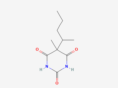 5-methyl-5-[(2RS)-pentan-2-yl]-1,3-diazinane-2,4,6-trione Structure