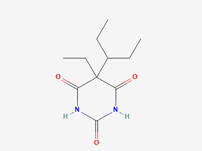 5-ethyl-5-(pentan-3-yl)-1,3-diazinane-2,4,6-trione Structure