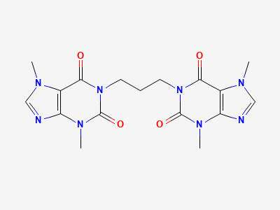 1,1'-(propane-1,3-diyl)bis(3,7-dimethyl-3,7-dihydro-1H-purine-2,6-dione) Structure
