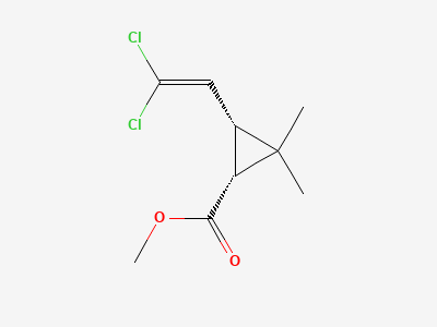 Methyl (1RS,2RS)-2-(2,2-dichloroethenyl)-3,3-dimethylcyclopropane-1-carboxylate Structure