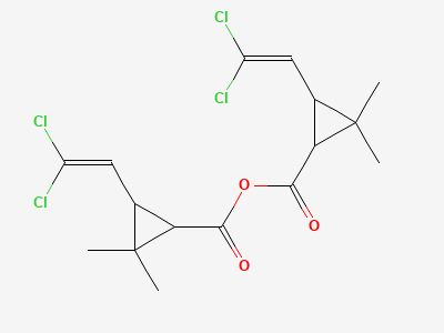 2-(2,2-dichloroethenyl)-3,3-dimethylcyclopropane-1-carboxylic anhydride Structure
