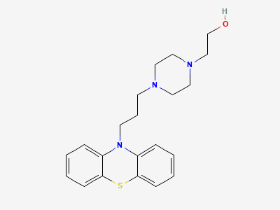 2-[4-[3-(10H-phenothiazin-10-yl)propyl]piperazin-1-yl]ethanol Structure