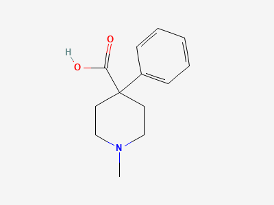 1-methyl-4-phenylpiperidine-4-carboxylic acid Structure