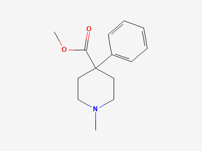 Methyl 1-methyl-4-phenylpiperidine-4-carboxylate Structure