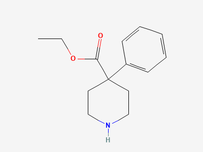 Ethyl 4-phenylpiperidine-4-carboxylate Structure