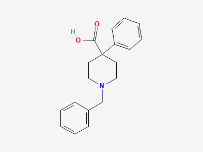 1-benzyl-4-phenylpiperidine-4-carboxylic acid Structure