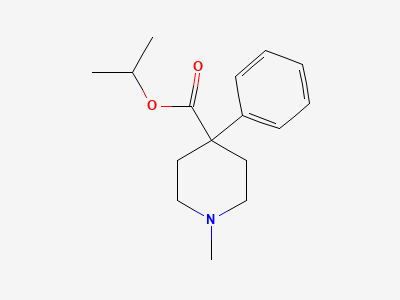 1-methylethyl 1-methyl-4-phenylpiperidine-4-carboxylate Structure