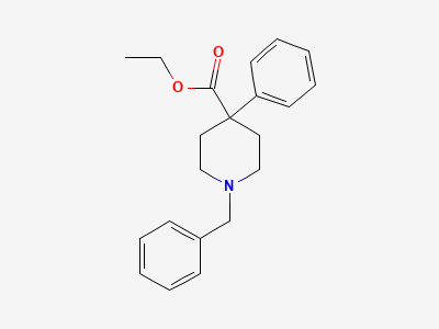 Ethyl 1-benzyl-4-phenylpiperidine-4-carboxylate Structure