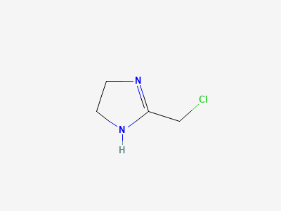 2-(chloromethyl)-4,5-dihydro-1H-imidazole Structure