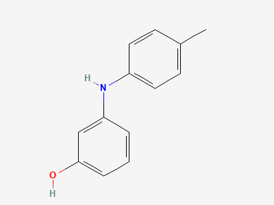 3-[(4-methylphenyl)amino]phenol Structure
