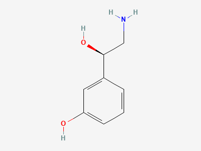 (1R)-2-amino-1-(3-hydroxyphenyl)ethanol (norphenylephrine) Structure