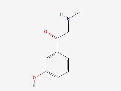 1-(3-hydroxyphenyl)-2-(methylamino)ethanone (phenylephrone) Structure