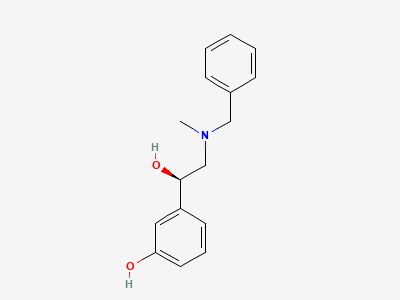 (1R)-2-(benzylmethylamino)-1-(3-hydroxyphenyl)ethanol (benzylphenylephrine) Structure