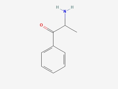 (2RS)-2-amino-1-phenylpropan-1-one (racemic cathinone) Structure