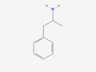 (2RS)-1-phenylpropan-2-amine (amfetamine) Structure
