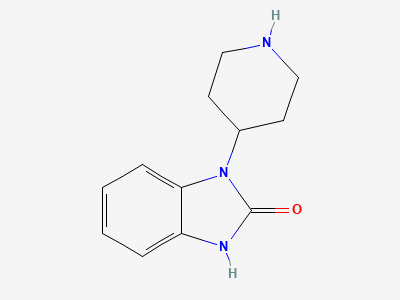 1-(piperidin-4-yl)-1,3-dihydro-2H-benzimidazol-2-one Structure