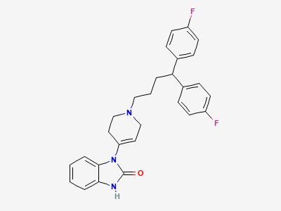 1-[1-[4,4-bis(4-fluorophenyl)butyl]-1,2,3,6-tetrahydropyridin-4-yl]-1,3-dihydro-2H-benzimidazol-2-one Structure