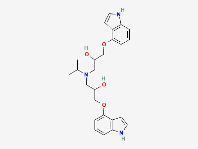 1,1'-[(1-methylethyl)imino]bis[3-(1H-indol-4-yloxy)propan-2-ol] Structure