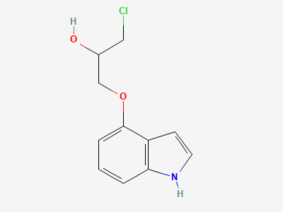 (2RS)-1-chloro-3-(1H-indol-4-yloxy)propan-2-ol Structure