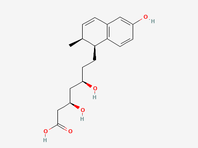 (3R,5R)-3,5-dihydroxy-7-[(1S,2S)-6-hydroxy-2-methyl-1,2-dihydronaphthalen-1-yl]heptanoic acid Structure