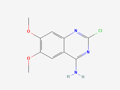 2-chloro-6,7-dimethoxyquinazolin-4-amine Structure