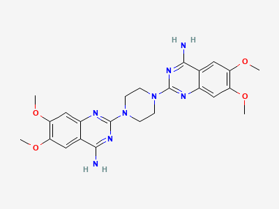 2,2'-(piperazin-1,4-diyl)bis(6,7-dimethoxyquinazolin-4-amine) Structure