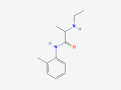 (2RS)-2-(ethylamino)-N-(2-methylphenyl)propanamide Structure