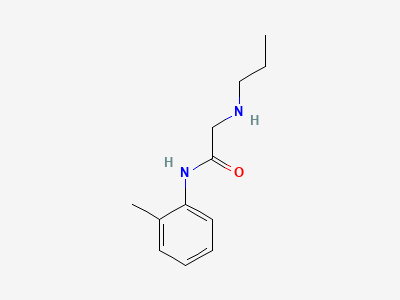 N-(2-methylphenyl)-2-(propylamino)acetamide Structure
