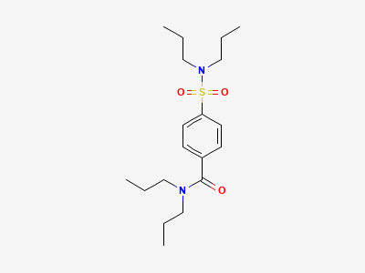 4-(dipropylsulfamoyl)-N,N-dipropylbenzamide Structure