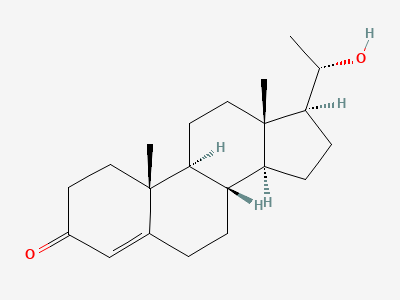 (20S)-20-hydroxypregn-4-en-3-one Structure