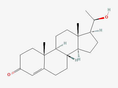(20R)-20-hydroxypregn-4-en-3-one Structure