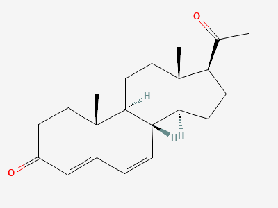 Pregna-4,6-diene-3,20-dione (Δ6-progesterone) Structure