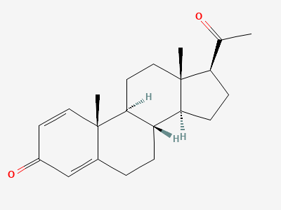 Pregna-1,4-diene-3,20-dione Structure