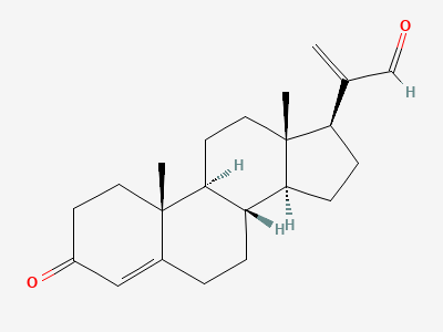 20-methylidene-3-oxopregn-4-en-21-al Structure