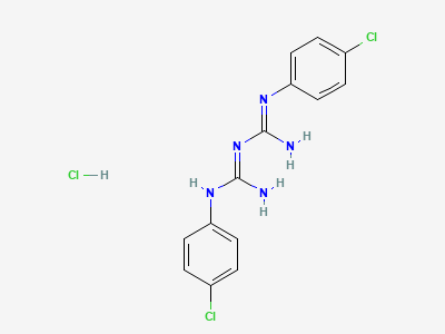 N1,N3-bis(4-chlorophenyl)imidodicarbonimidic diamide Structure