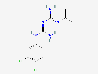 N1-(3,4-dichlorophenyl)-N3-(propan-2-yl)imidodicarbonimidic diamide Structure