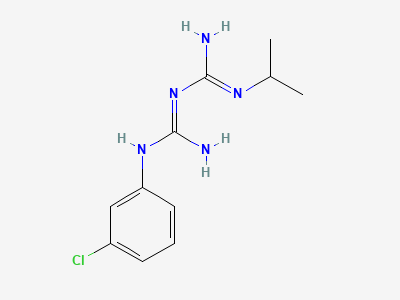 N1-(3-chlorophenyl)-N3-(propan-2-yl)imidodicarbonimidic diamide Structure
