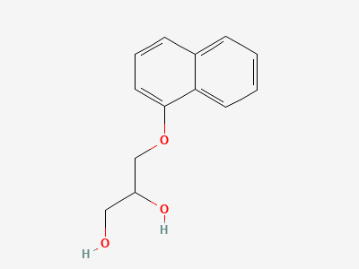 (2RS)-3-[(naphthalen-1-yl)oxy]propane-1,2-diol Structure