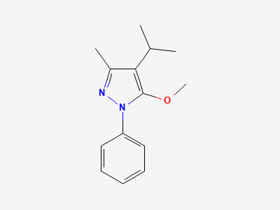 5-methoxy-3-methyl-1-phenyl-4-(propan-2-yl)-1H-pyrazole Structure