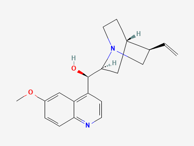 (R)-[(2S,4S,5R)-5-ethenyl-1-azabicyclo[2.2.2]oct-2-yl](6-methoxyquinolin-4-yl)methanol (quinine) Structure