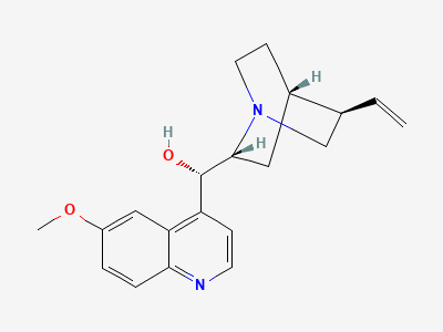 (S)-[(2R,4S,5R)-5-ethenyl-1-azabicyclo[2.2.2]octan-2-yl](6-methoxyquinolin-4-yl)methanol (quinidine) Structure