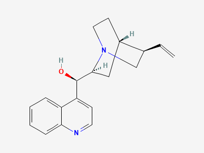 (R)-[(2S,4S,5R)-5-ethenyl-1-azabicyclo[2.2.2]octan-2-yl](quinolin-4-yl)methanol (cinchonidine) Structure