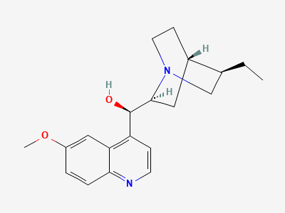 (R)-[(2S,4S,5R)-5-ethyl-1-azabicyclo[2.2.2]octan-2-yl](6-methoxyquinolin-4-yl)methanol (dihydroquinine) Structure