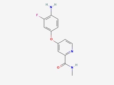 4-(4-amino-3-fluorophenoxy)-N-methylpyridine-2-carboxamide Structure