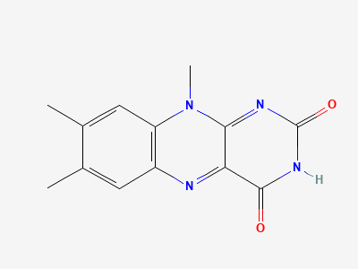 7,8,10-trimethylbenzo[g]pteridine-2,4(3H,10H)-dione (lumiflavine) Structure