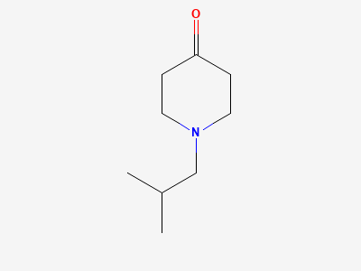 1-(2-methylpropyl)piperidin-4-one Structure