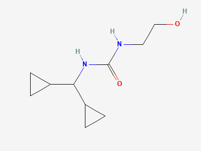 1-(dicyclopropylmethyl)-3-(2-hydroxyethyl)urea Structure